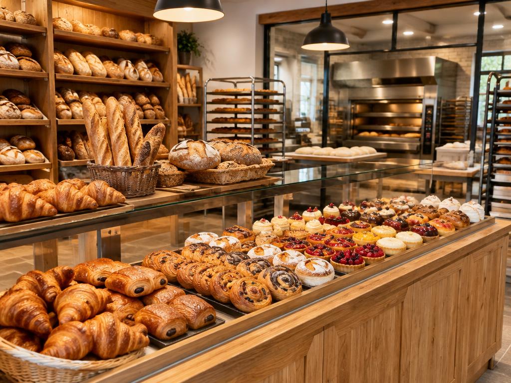 Boulangerie-pâtisserie artisanale avec atelier équipé