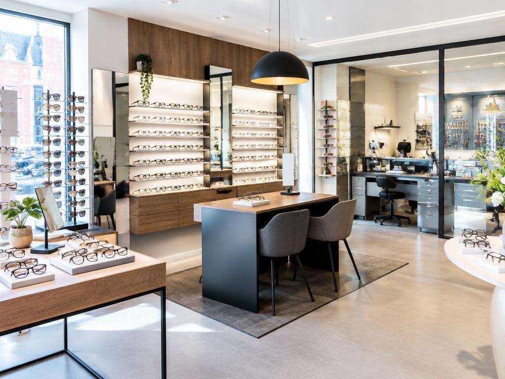 Magasin d'optique avec atelier de montage